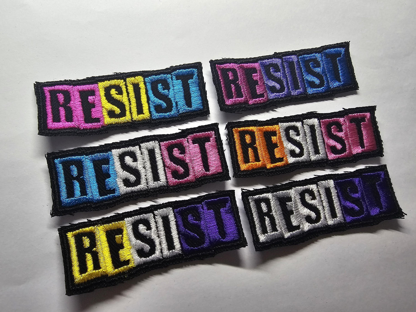 Resist Pride Flags Embroidered Patch