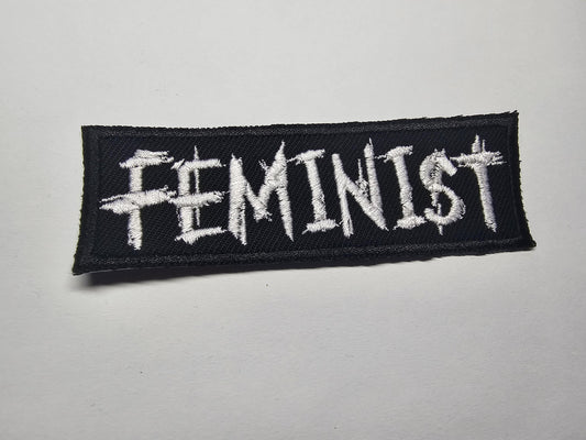 Feminist Embroidered Patch Goth and Metal Style