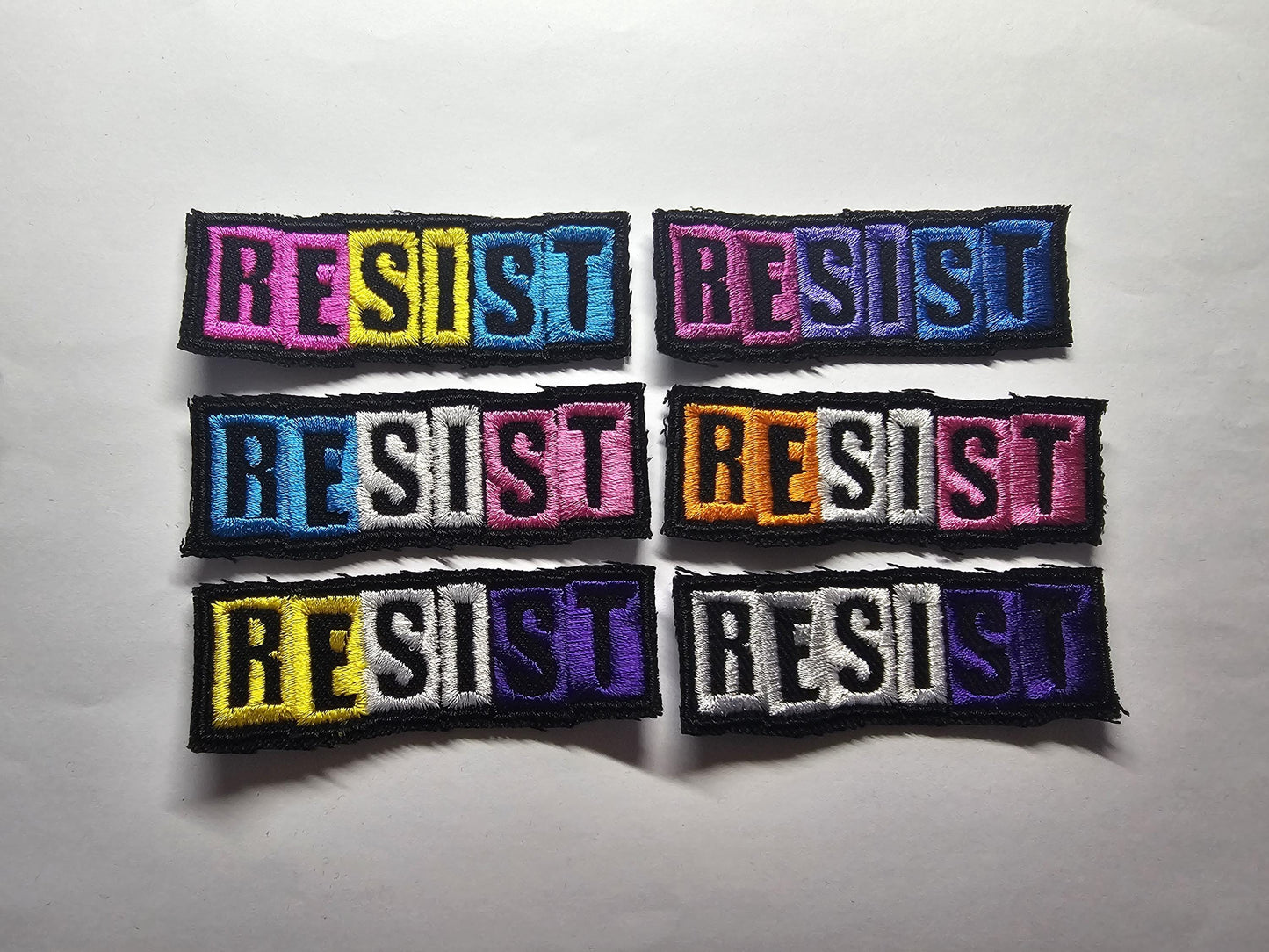 Resist Pride Flags Embroidered Patch
