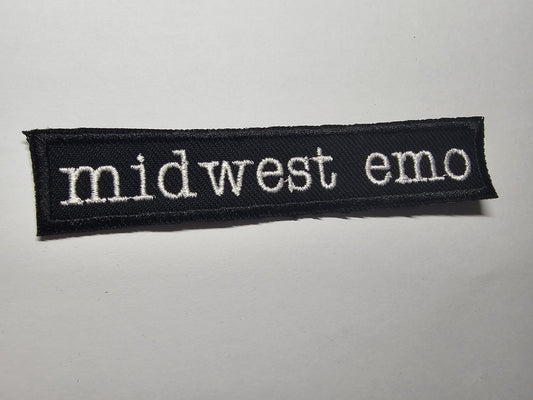 Midwest Emo Typewriter Embroidered Patch