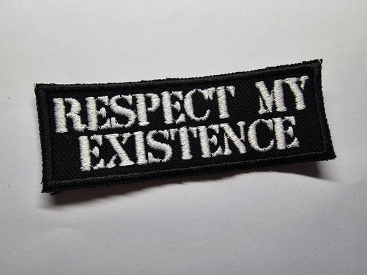 Respect My Existence Trans Rights Embroidered Patch
