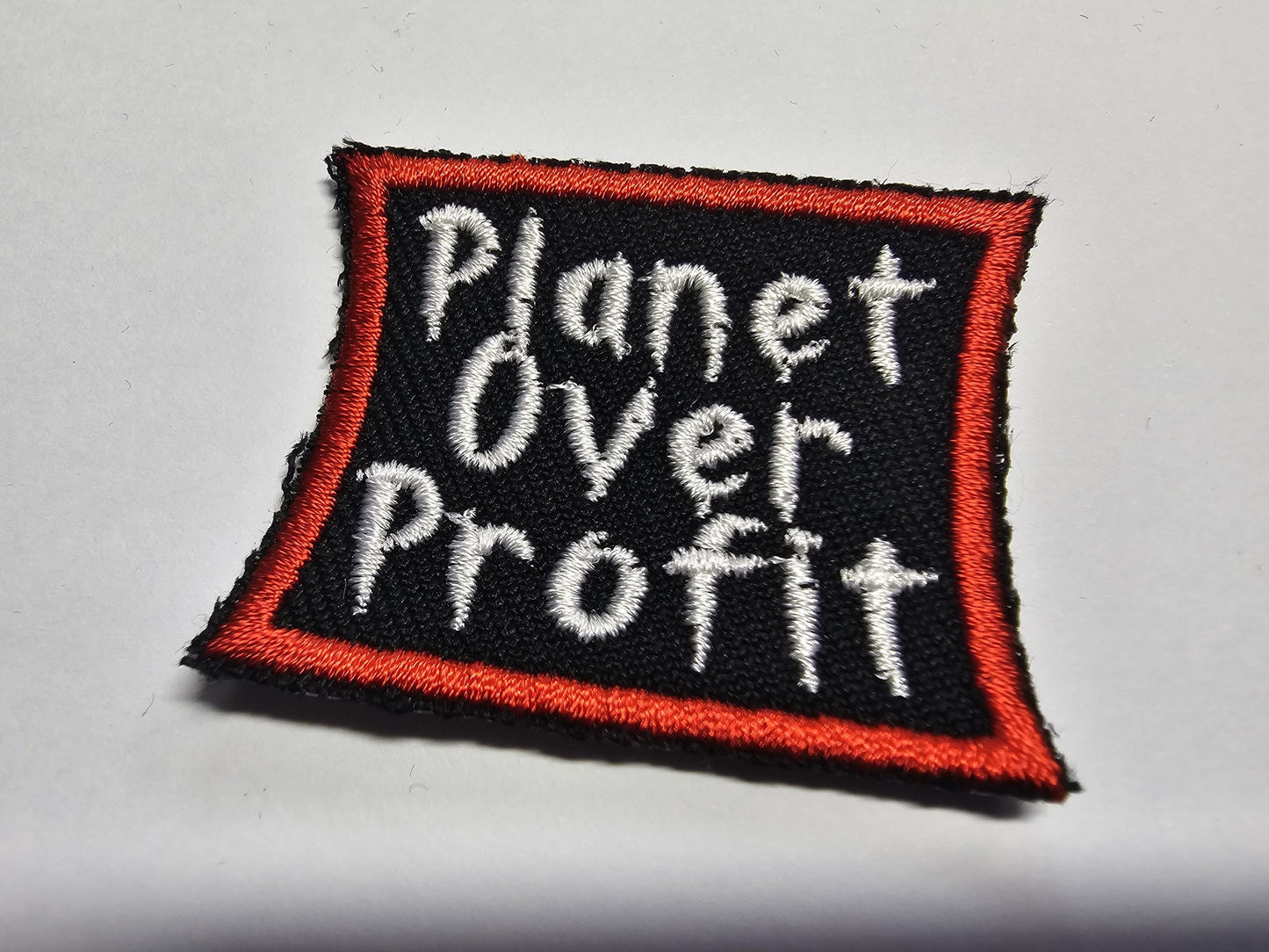 Planet Over Profit Mini Embroidered Patch