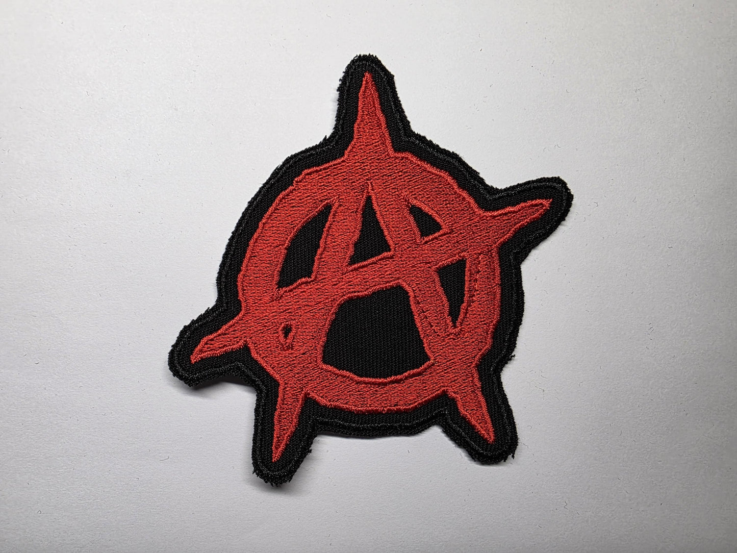 Anarchy Symbol Large Anti-Hate Embroidered Patch