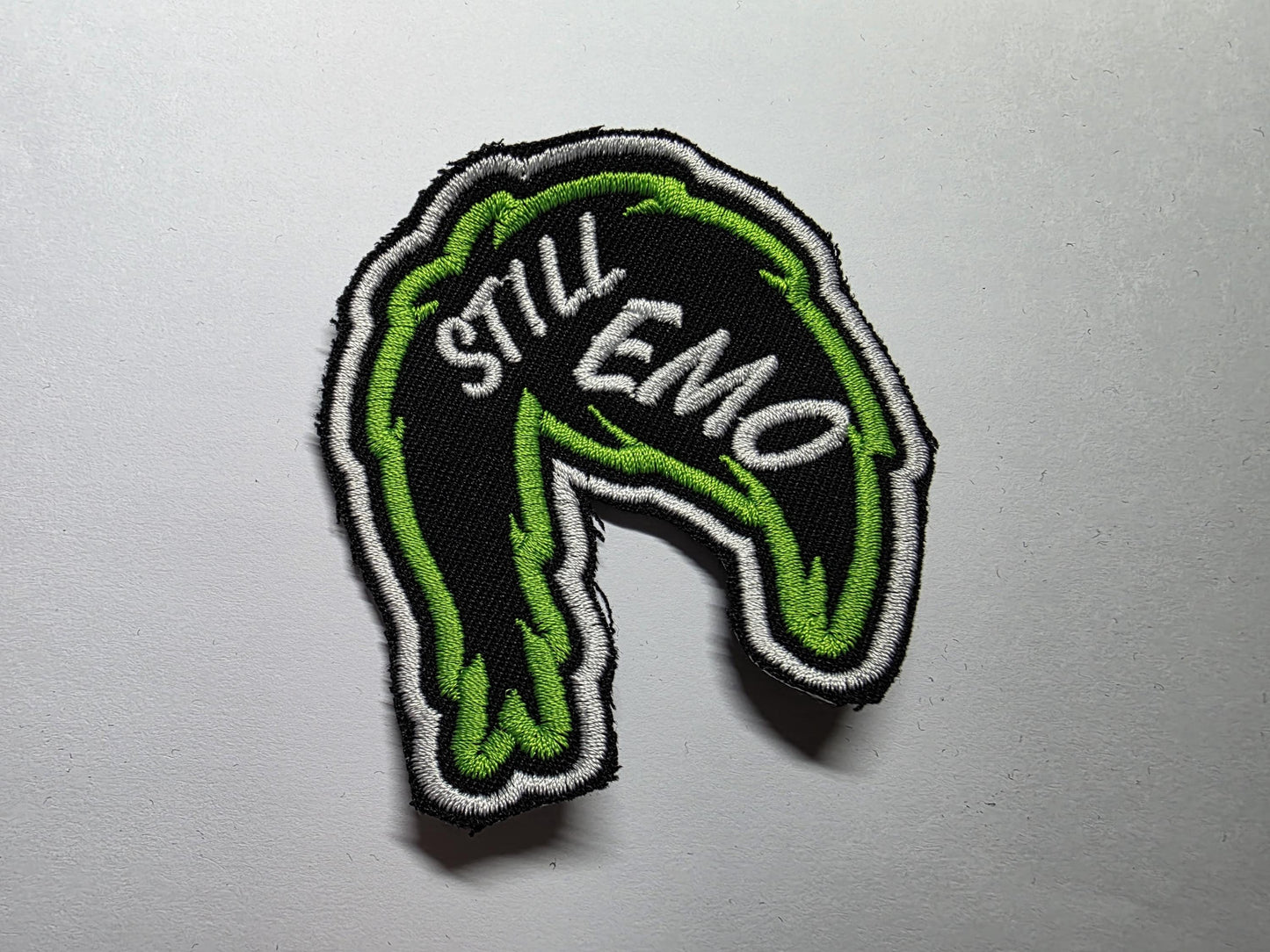 Still Emo Bangs Hair Embroidered Patch