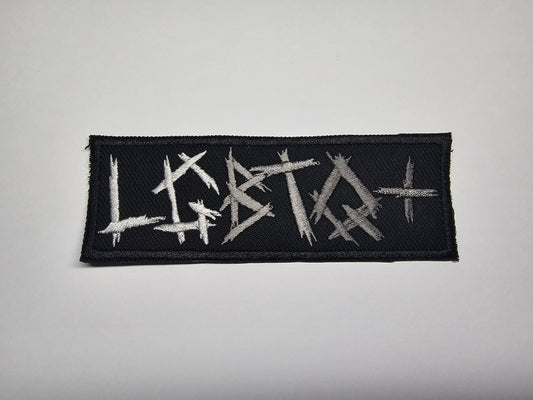 LGBTQ+ Black Metal Patch Embroidered