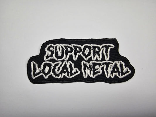 Support Local Metal Embroidered Patch
