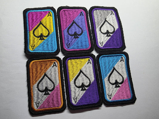 Pride Ace of Spades Trans, Bisexual, Lesbian, Asexual, Non-Binary and Pansexual Flag Playing Cards