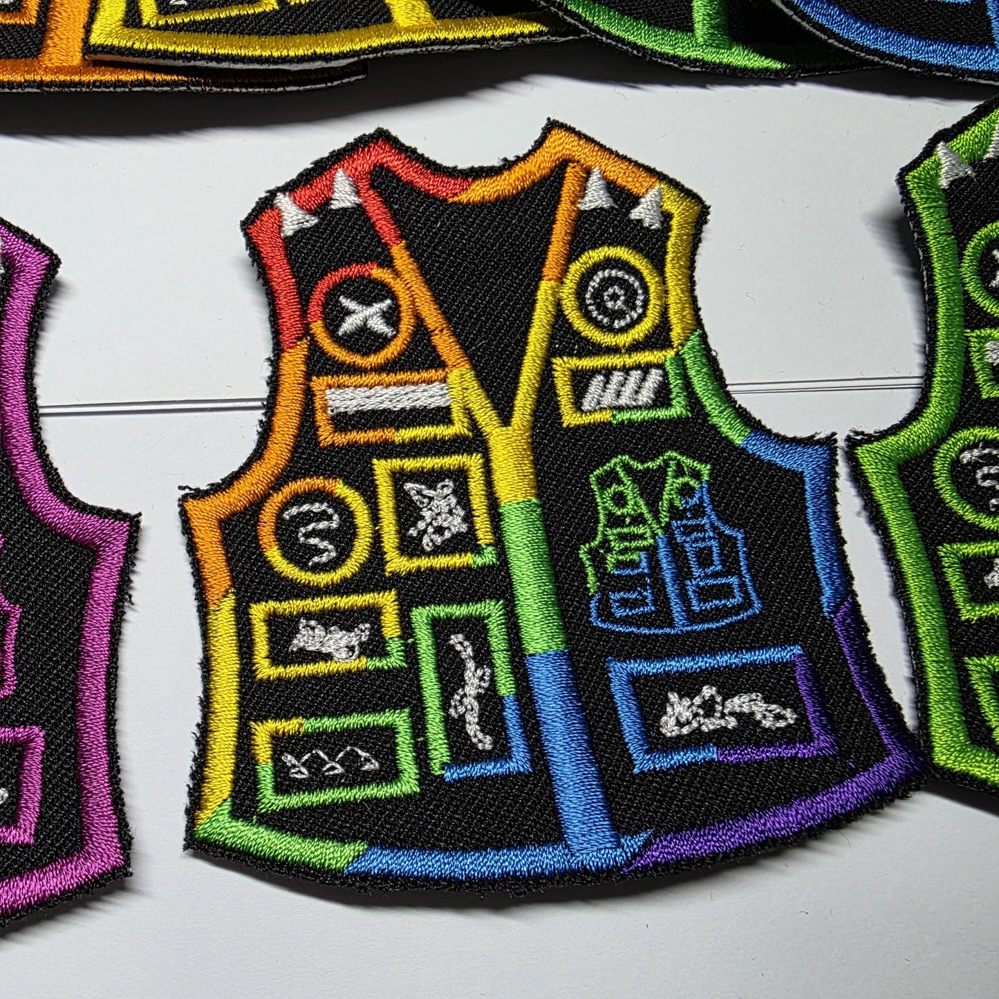 Battle Jacket Meme Patches Embroidered  Mini Battle Vest Funny Patches Vestception