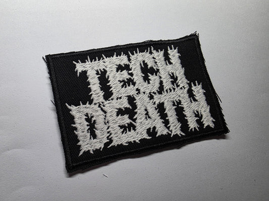 Tech Death Metal Embroidered Patch Genre Heavy Metal Patches