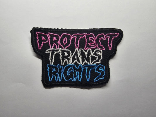 Protect Trans Rights Metal Embroidered Patch