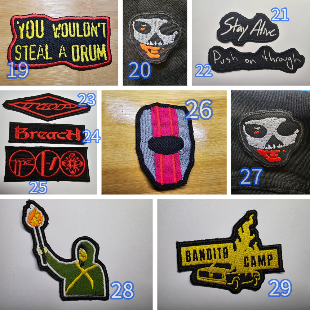 TØP Fan Patches Twenty One Pilots