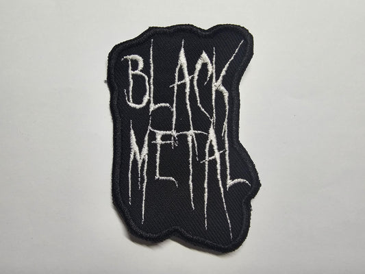 Black Metal Embroidered Patch