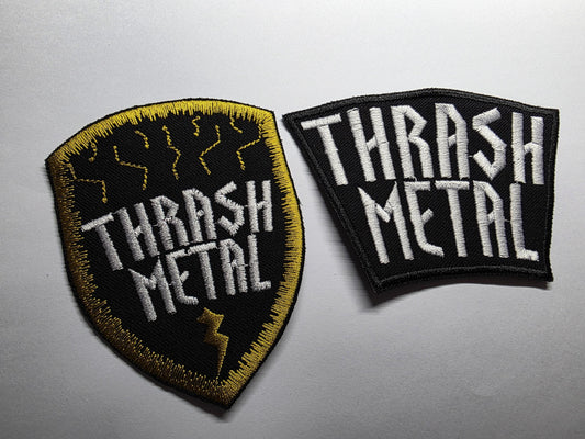 Thrash Metal Embroidered Patch Genre Heavy Metal Patches
