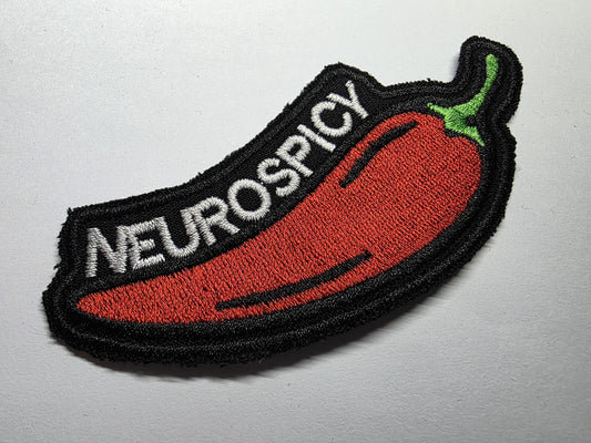 Neurospicy Neurodiverse Embroidered Patch