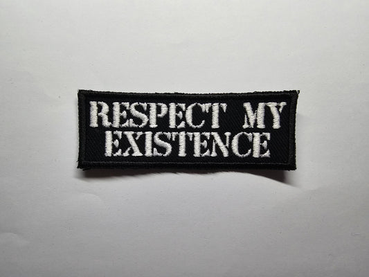 Respect My Existence Trans Rights Embroidered Patch