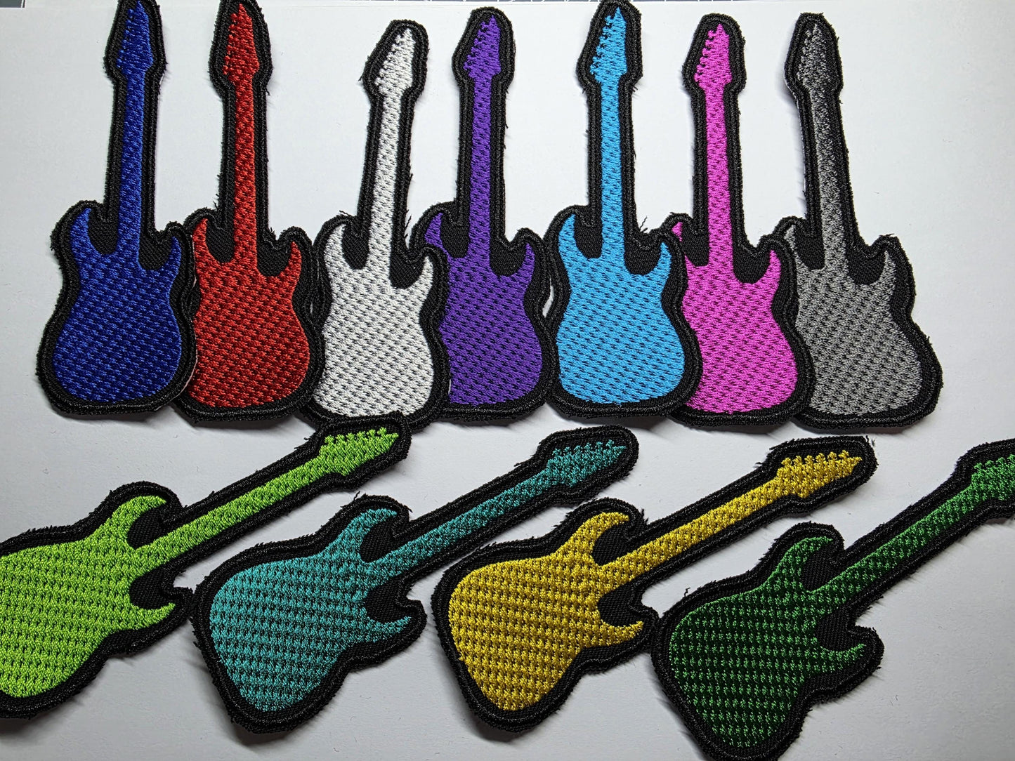 Guitars Embroidered Patch Live Music Fans Metalheads and Punks