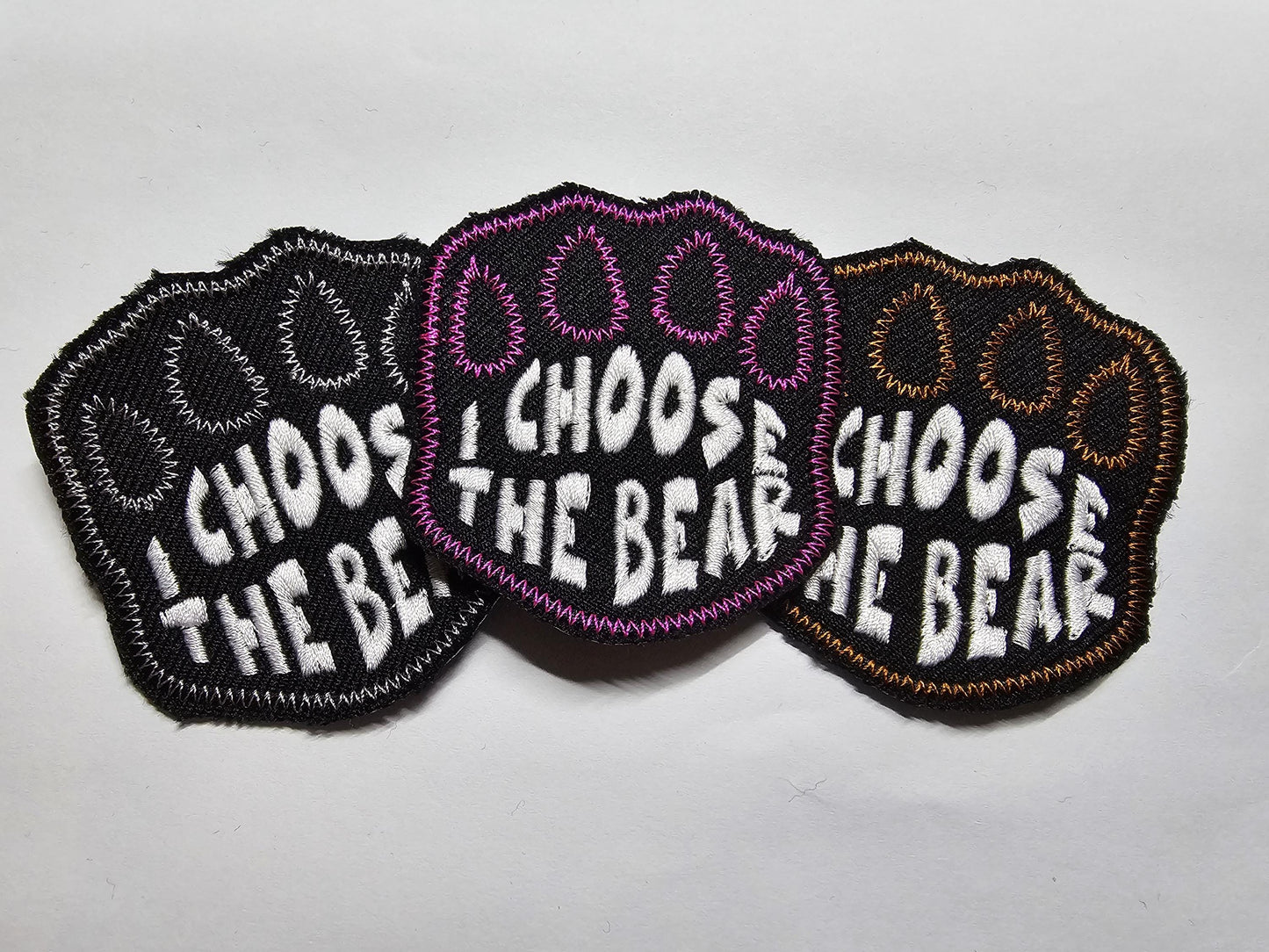 I Choose The Bear Embroidered Patch Patriarchy Feminist Women Safe