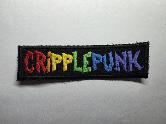 Cripple Punk Disability Rainbow Embroidered Patch