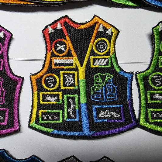 Battle Jacket Meme Patches Embroidered  Mini Battle Vest Funny Patches Vestception