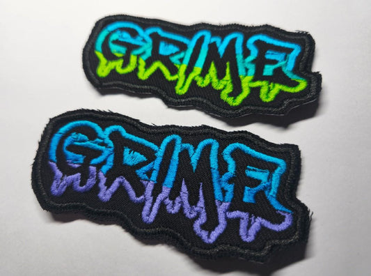 Grime Embroidered Patch EDM Rave Garage Junglist Drum and Bass DnB Techno