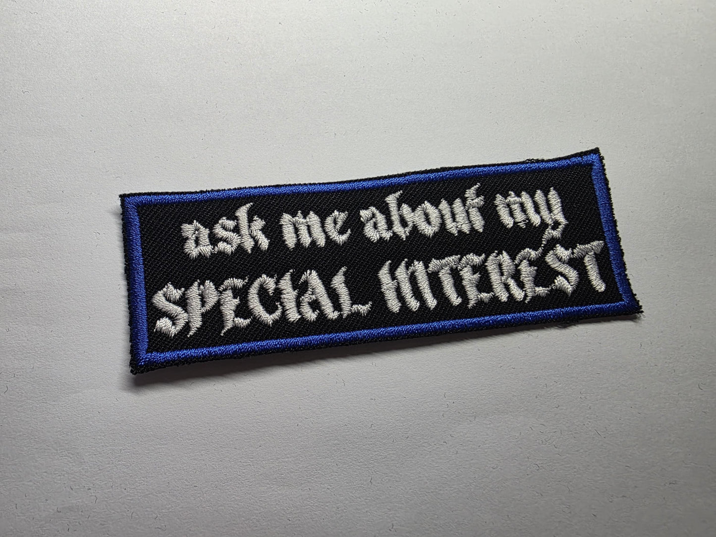 Special Interest Autism Iron On Embroidered Patch Neurodiverse ND