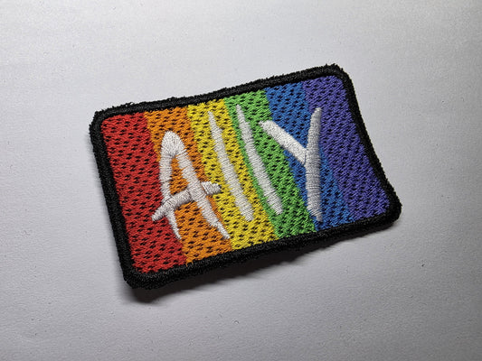 Ally Rainbow Embroidered Patch LGBTQ+ Ally