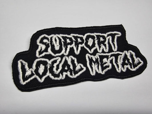Support Local Metal Embroidered Patch