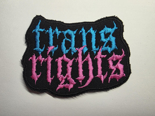 Protect Trans Rights Metal Embroidered Patch LGBTQ+ Patches