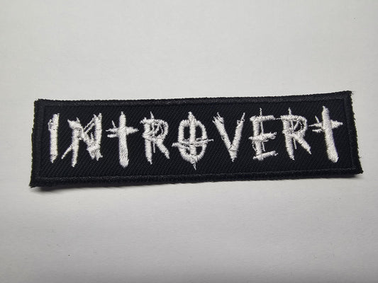 Introvert Neurodivergent Embroidered Badge