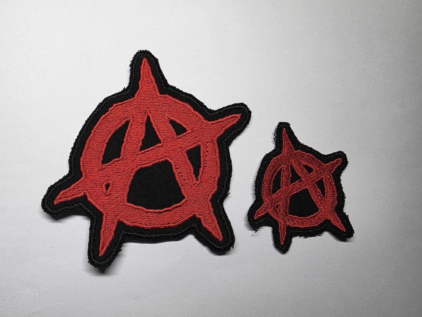 Anarchy Symbol Large Anti-Hate Embroidered Patch