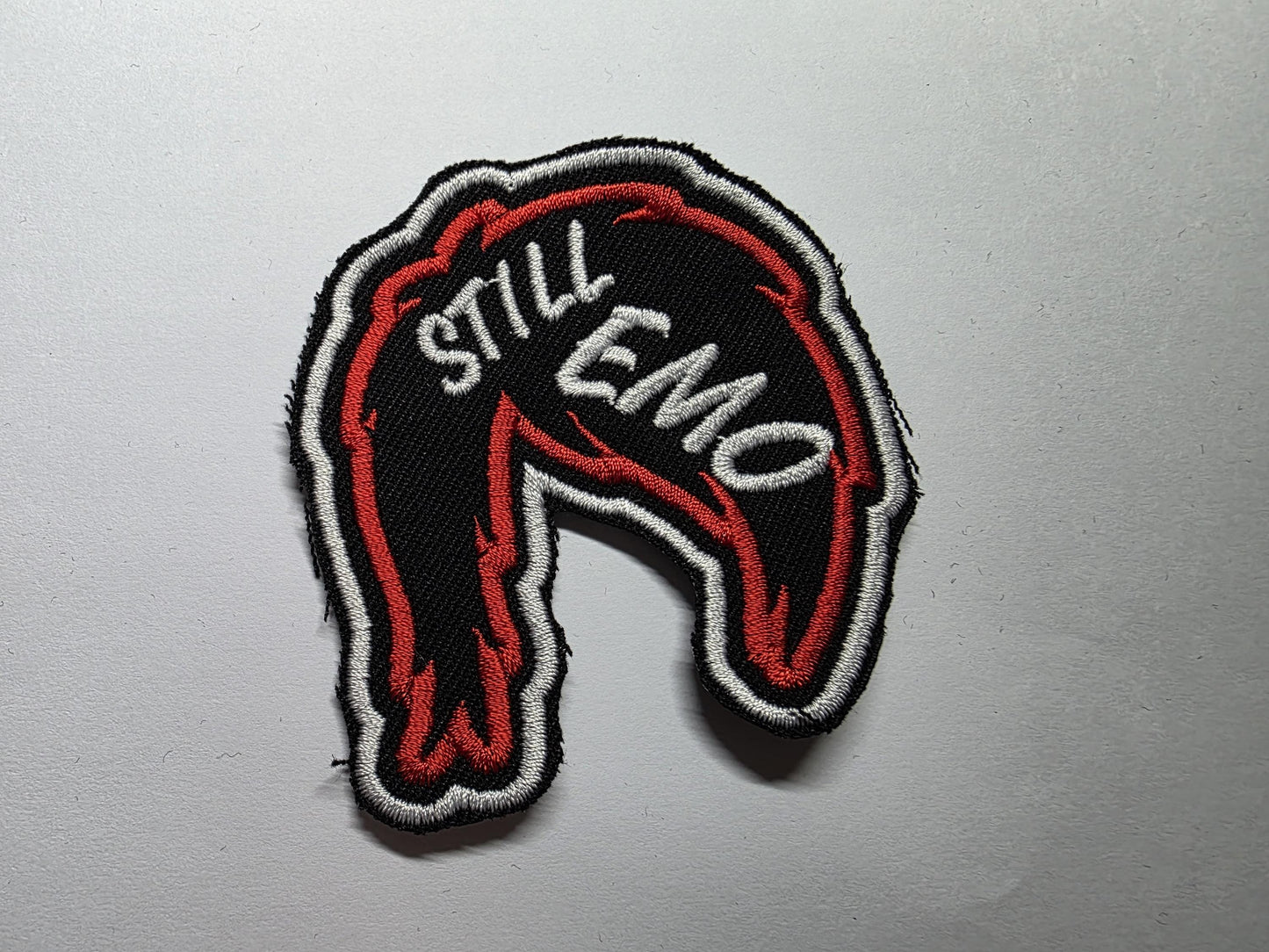 Still Emo Bangs Hair Embroidered Patch