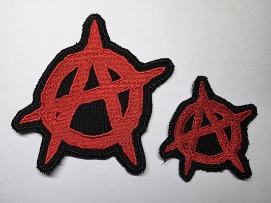 Anarchy Symbol Large Anti-Hate Embroidered Patch