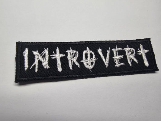Introvert Neurodivergent Embroidered Badge