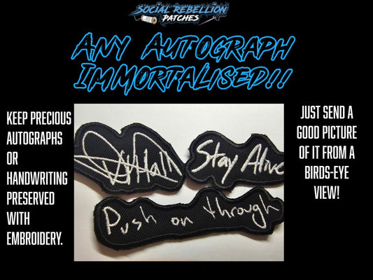 Autograph and Handwriting as a Custom Patch