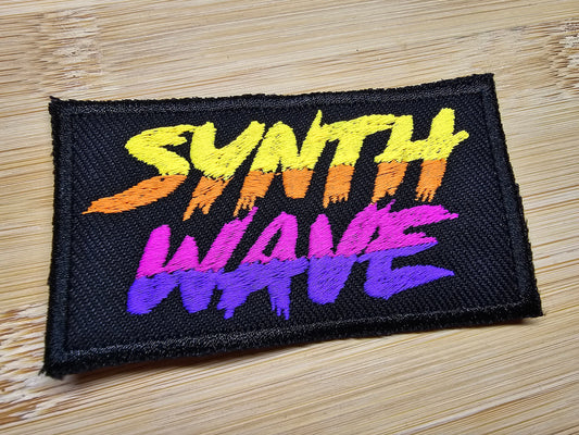 Synthwave Matt Vibrant Embroidered Patch