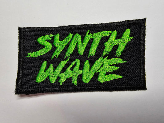 Synthwave Green Iron on Embroidered Patch carpenter brut Retro 80s Patch Darkwave Wall Decoration