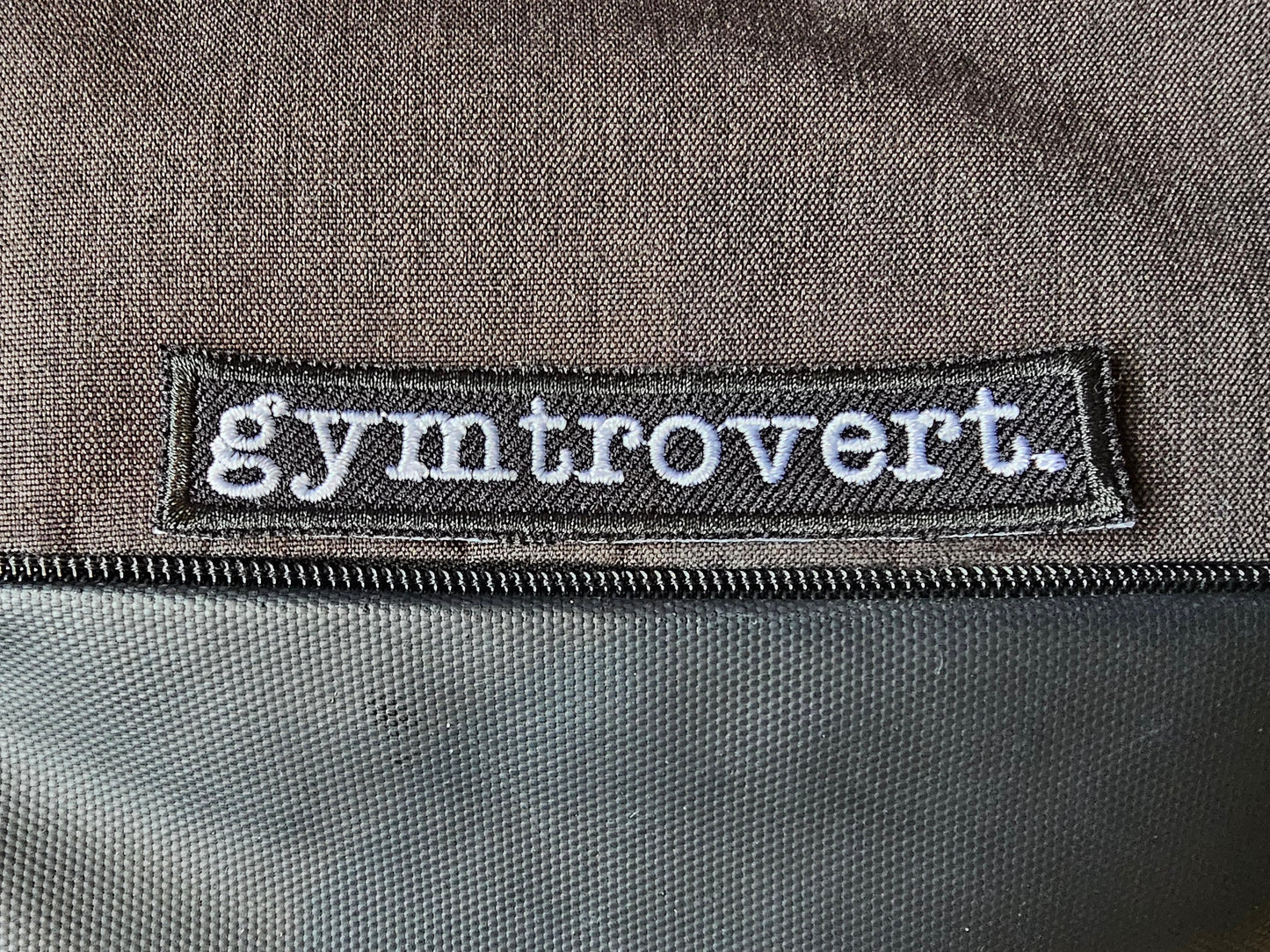 Funny Gym Patch Introvert Neurodivergent Fitness Embroidered Badge