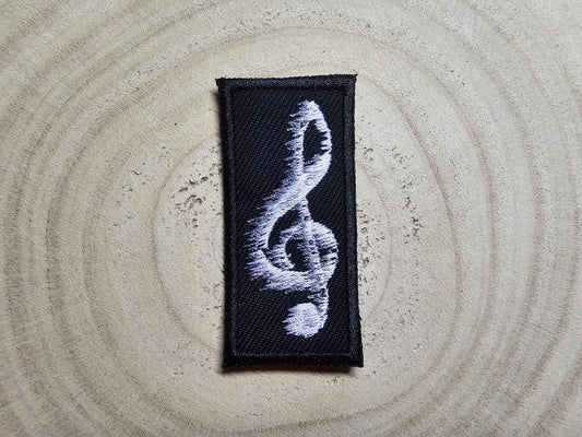 Music Note Embroidered Patch Unusual Music Patch for Musicians Iron or Sew on