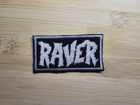 Raver Embroidered Patch EDM Music Patch for Musicians Iron or Sew on