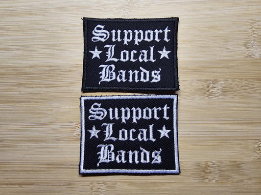 Support Local Bands Patch Old English Music Scene Badge Embroidered