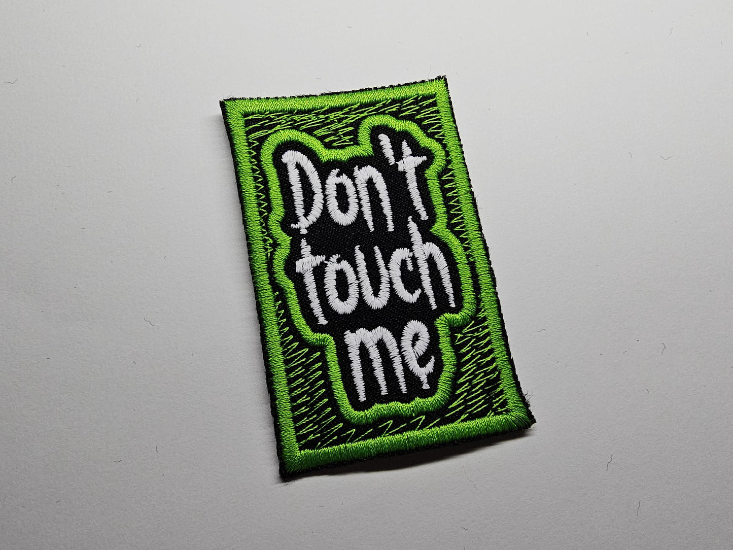 Don't Touch Me Introvert Neurodiverse Personal Space Embroidered Patch Gothic