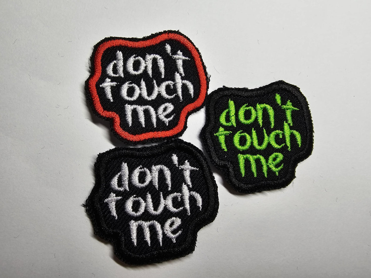 Don't Touch Me Introvert Neurodiverse Personal Space Embroidered Patch Gothic Small!