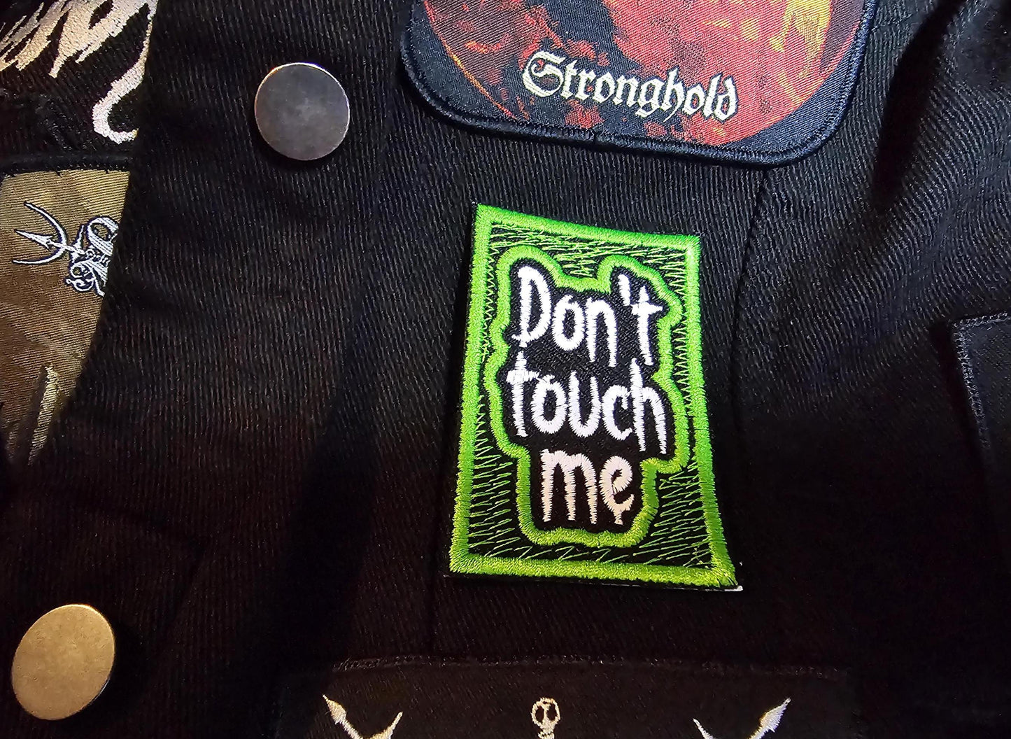 Don't Touch Me Introvert Neurodiverse Personal Space Embroidered Patch Gothic