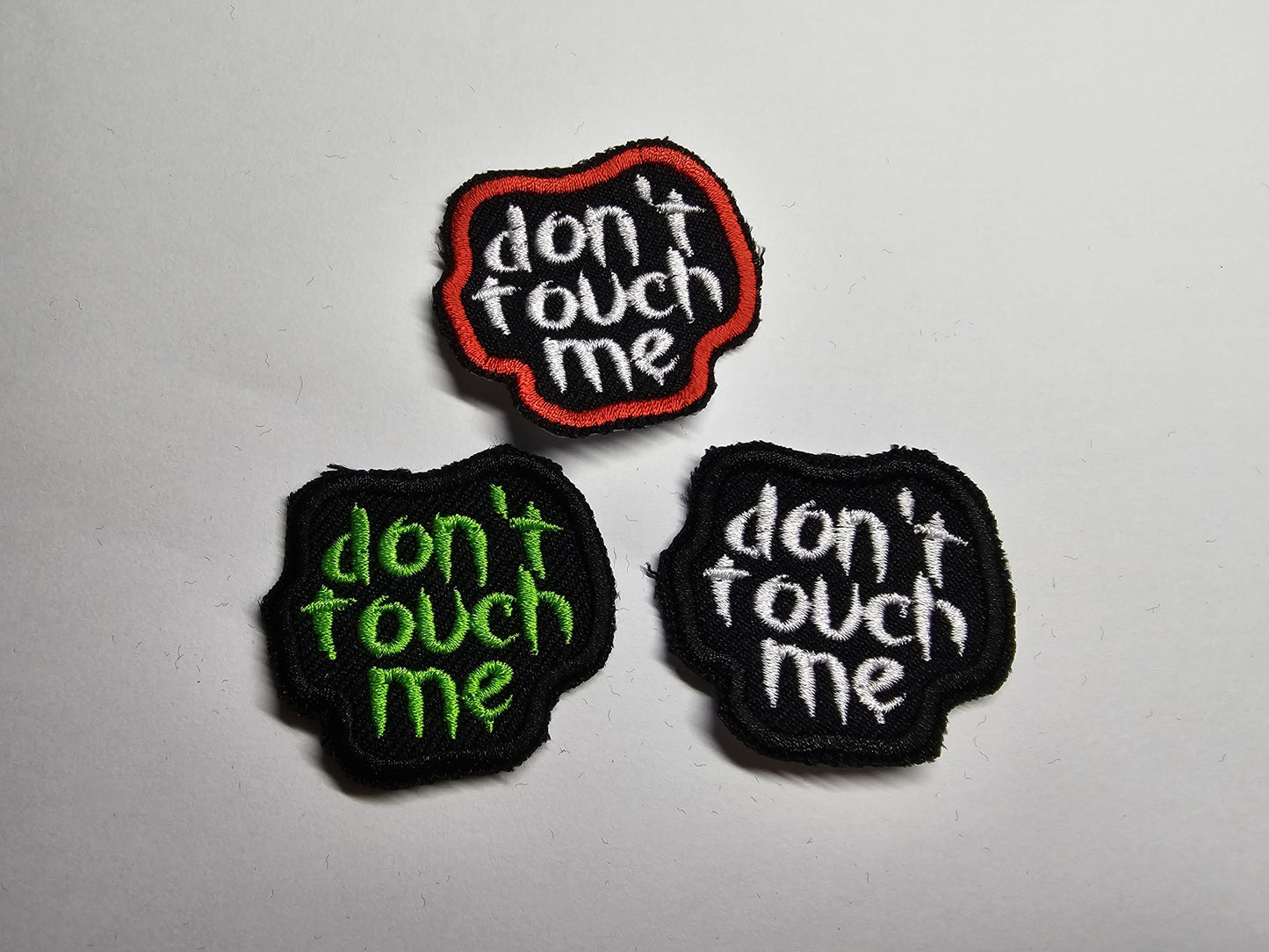 Don't Touch Me Introvert Neurodiverse Personal Space Embroidered Patch Gothic Small!