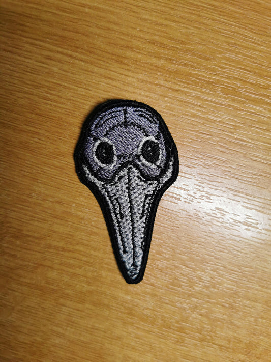 Plague Doctor Mask Embroidered Patch