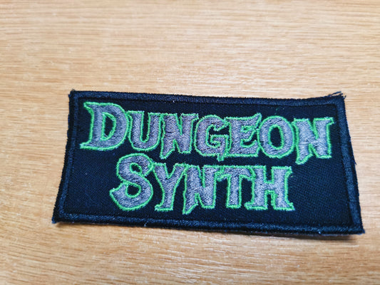 Dungeon Synth Embroidered Patch Green & Pewter