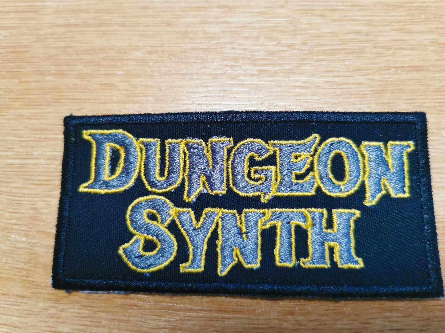 Dungeon Synth Embroidered Patch Gold and Pewter