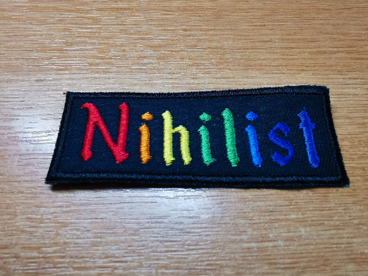 Nihilist Embroidered Patch Rainbow
