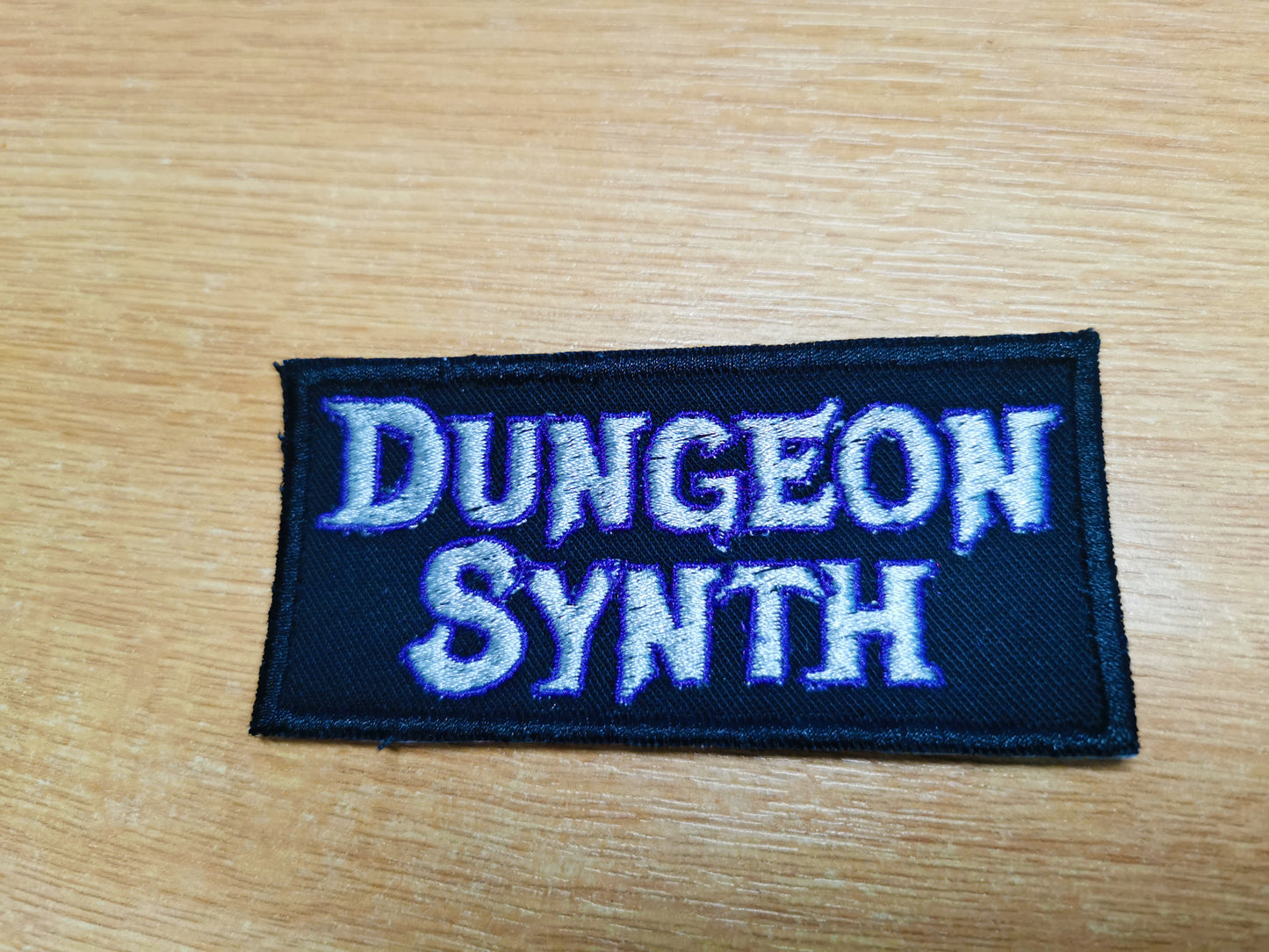 Dungeon Synth Embroidered Patch Purple & Silver