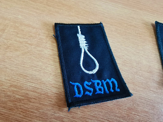 Depressive Black Metal Embroidered Patch Blue
